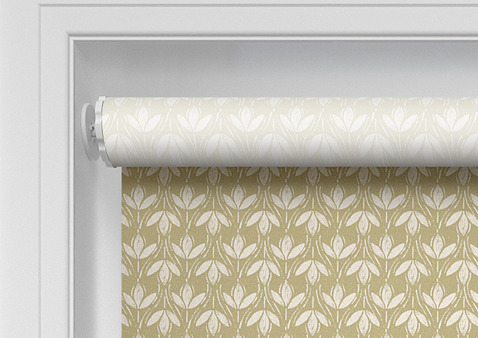 Tea Leaves, Golden Green - Twist&Fit Roller Blind - Image 10